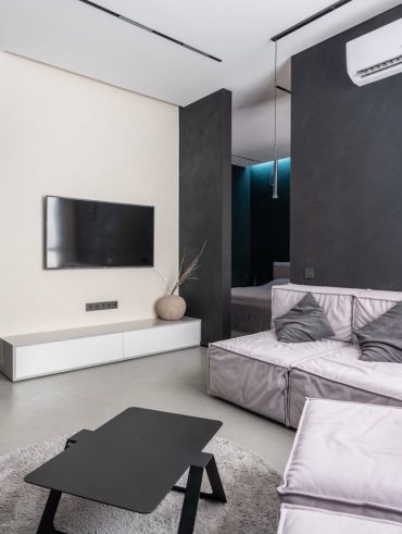 le salon noir et blanc